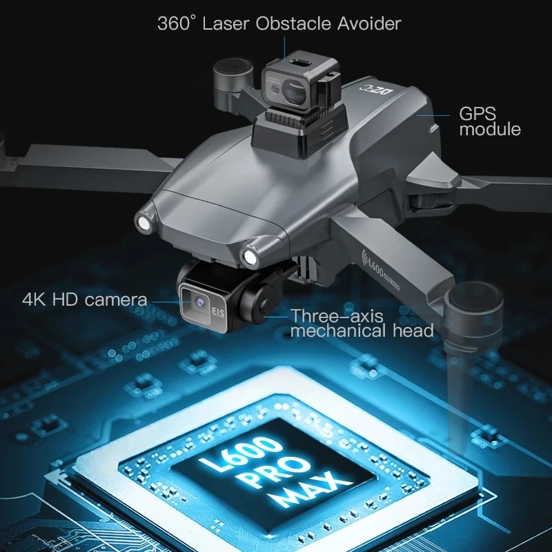 L600 PRO MAX GPS Дрон Професси – обзор и цена Drone Camera Professional